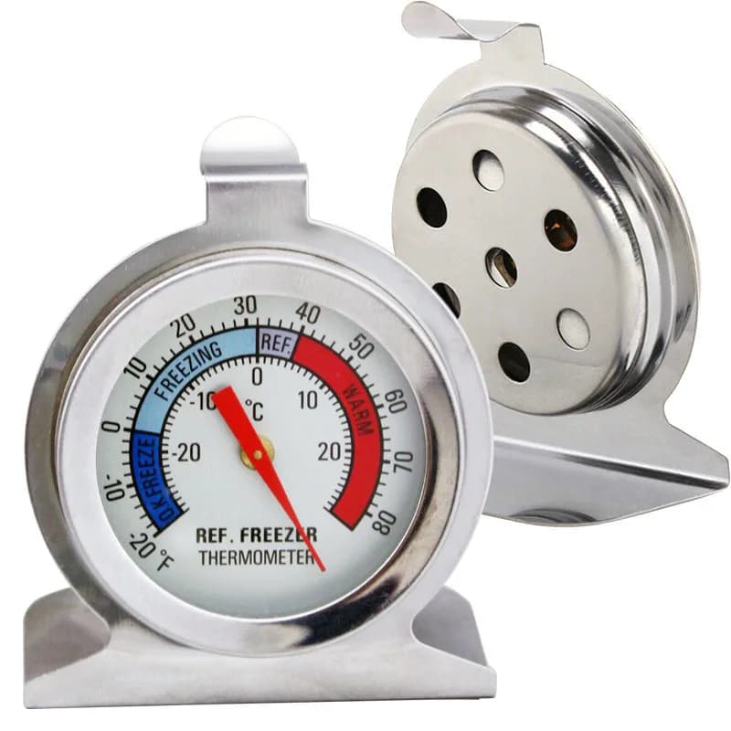 Thermomètre de réfrigérateur en acier inoxydable -30--30 ℃   Thermomètre à lecture instantanée pour 