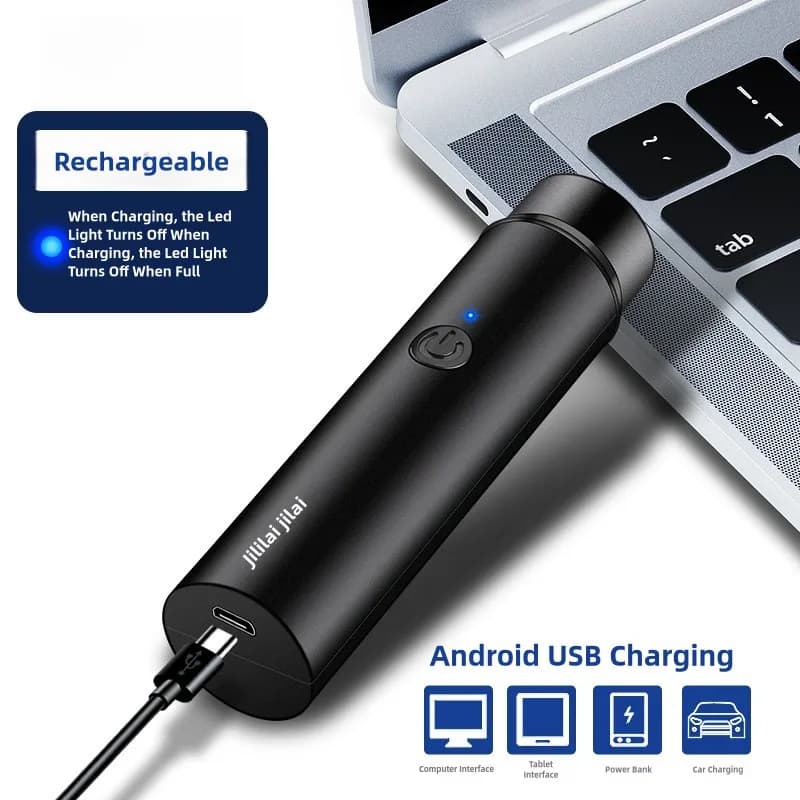 Rasoir électrique portable avec chargement USB pour homme, mini rasoir de voyage et de voiture, raso