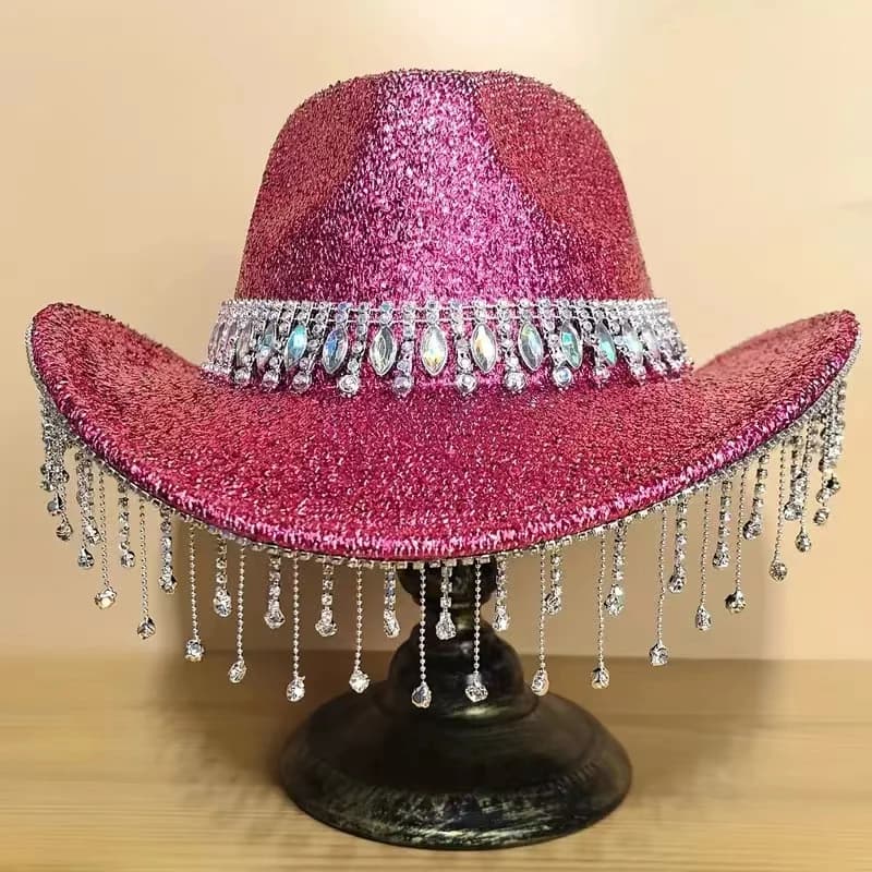 Chapeau Western Cirboy à larges bords pour hommes ou femmes, chapeau pour dames, gentleman, cow-girl