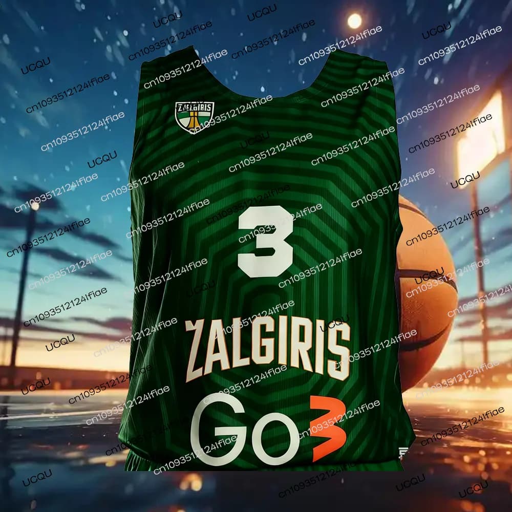 Maillot de basket-ball de compétition européenne Zalgiris Kaunas 2026 - Kit de maillot de basket-bal