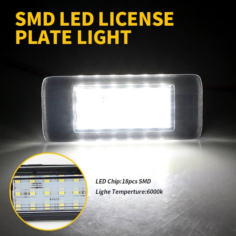 Lumières de plaque d'immatriculation Canbus LED blanches, 2 pièces, pour Chevrolet Malibu 2016 – 202