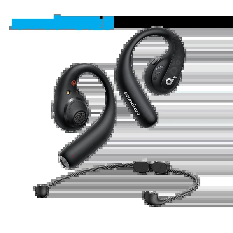 Anker AeroFit Pro-Écouteurs à oreille ouverte, ultra confortables, ajustement sécurisé, design ergon