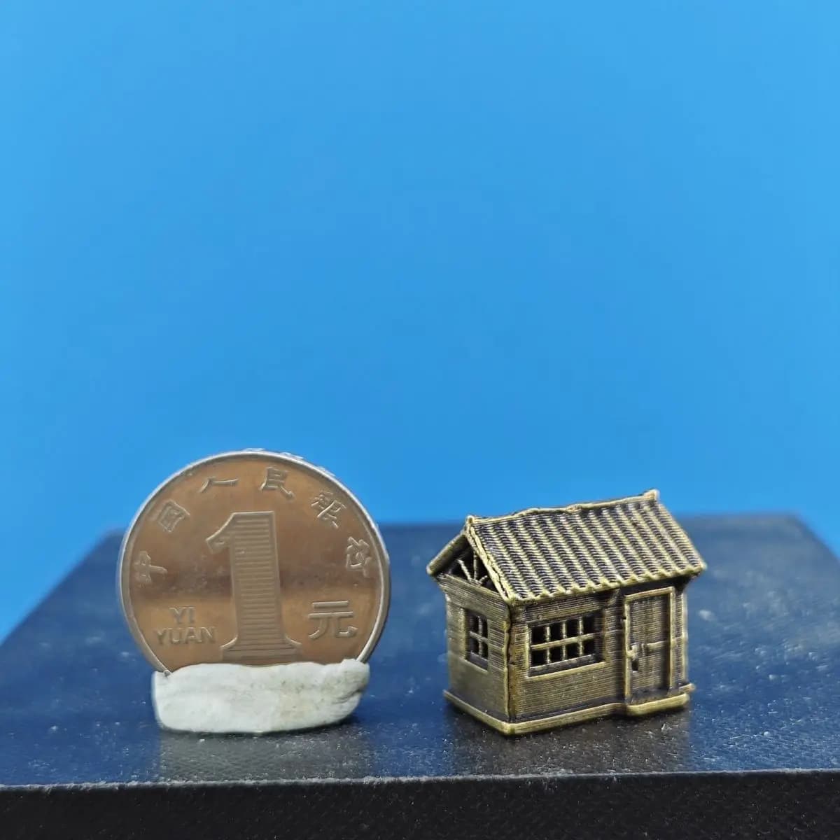 Maison ancienne rurale décorative en cuivre, modèle Miniature, bonsaï de bureau, Aquarium, Micro pay