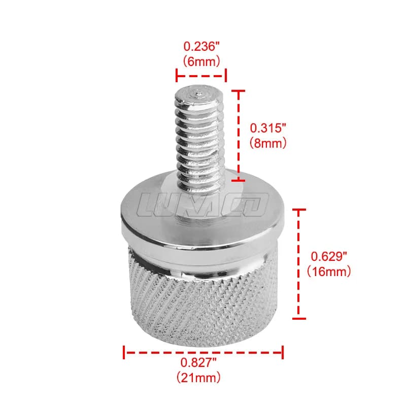 Boulon noir chromé or moto pour Harley Sportster Touring Softail CVO arrière CNC siège passager lang