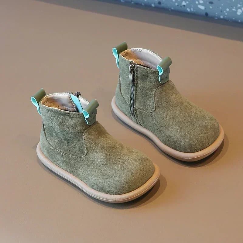 Automne hiver bébé garçons filles bottes Oxford daim enfants chaussures décontractées en plein air a
