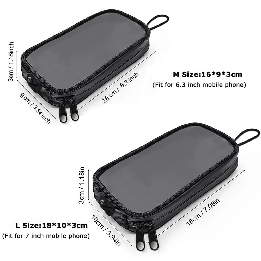 Sac de réservoir de carburant universel pour moto, sac Transparent magnétique pour réservoir de carb