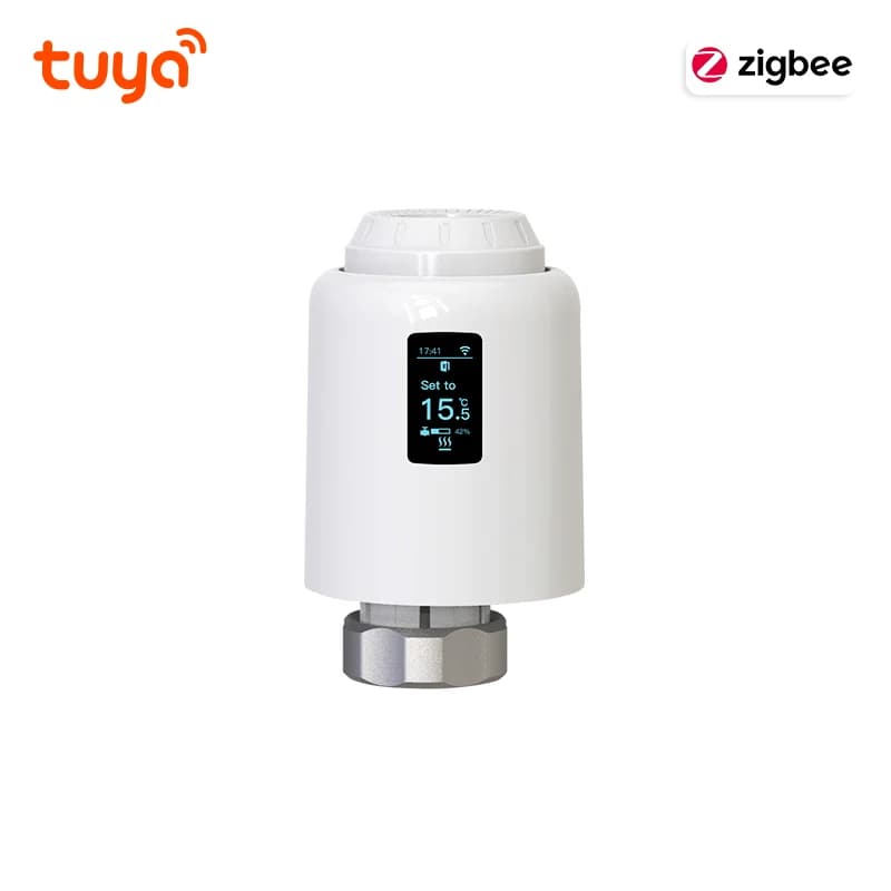 Tuya Zigbee tête thermostatique vanne de radiateur Zigbee tête de vanne thermostatique vie intellige