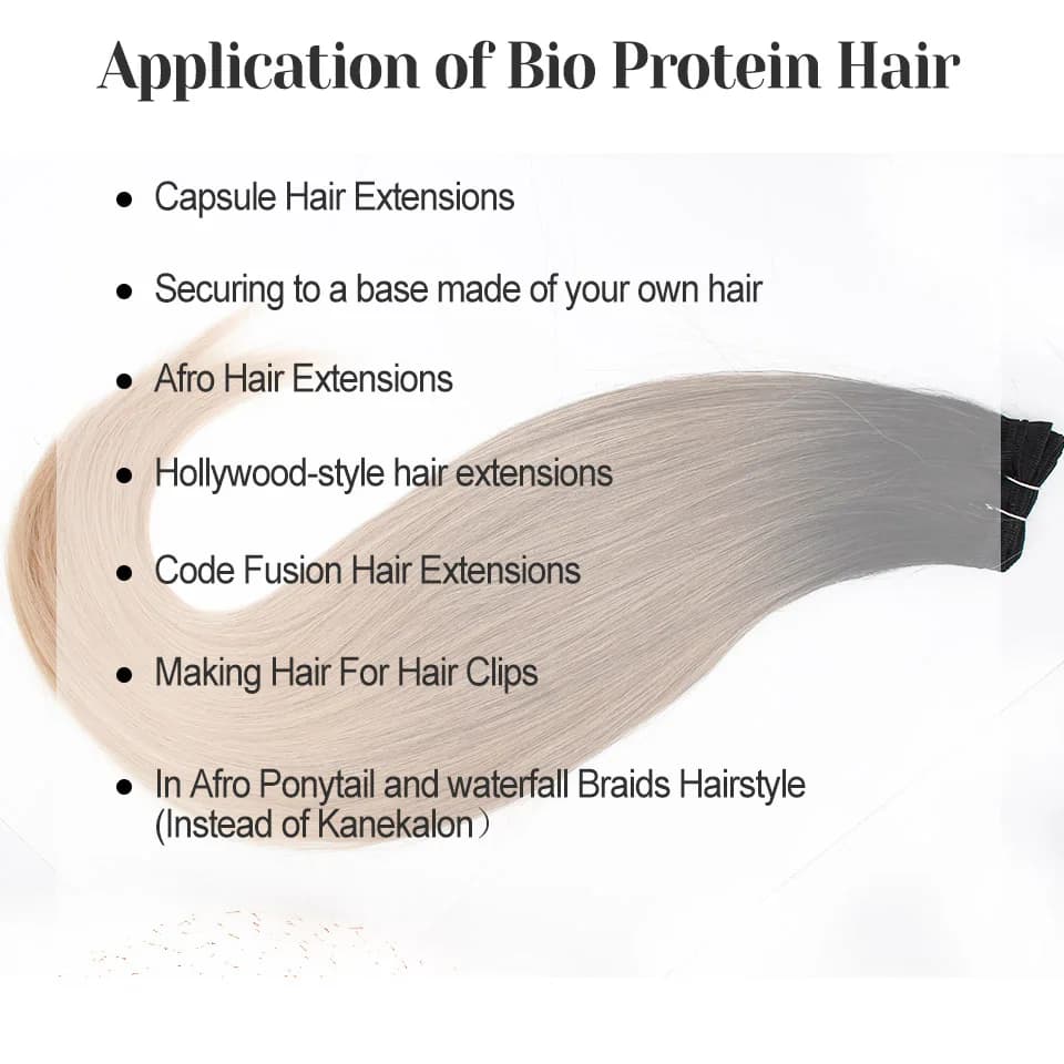 Extensions capillaires synthétiques lisses Bio, faux mèches en Fiber résistante à la chaleur, ombré 