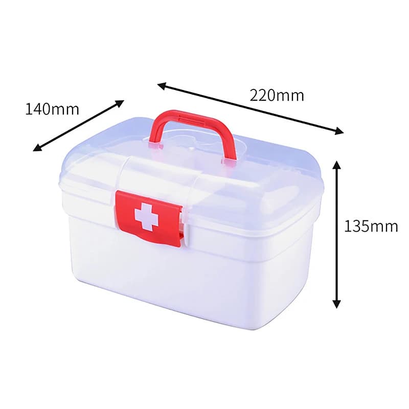 Boîte de rangement de médicaments Portable, Kit médical de grande capacité, coffre de premiers secou