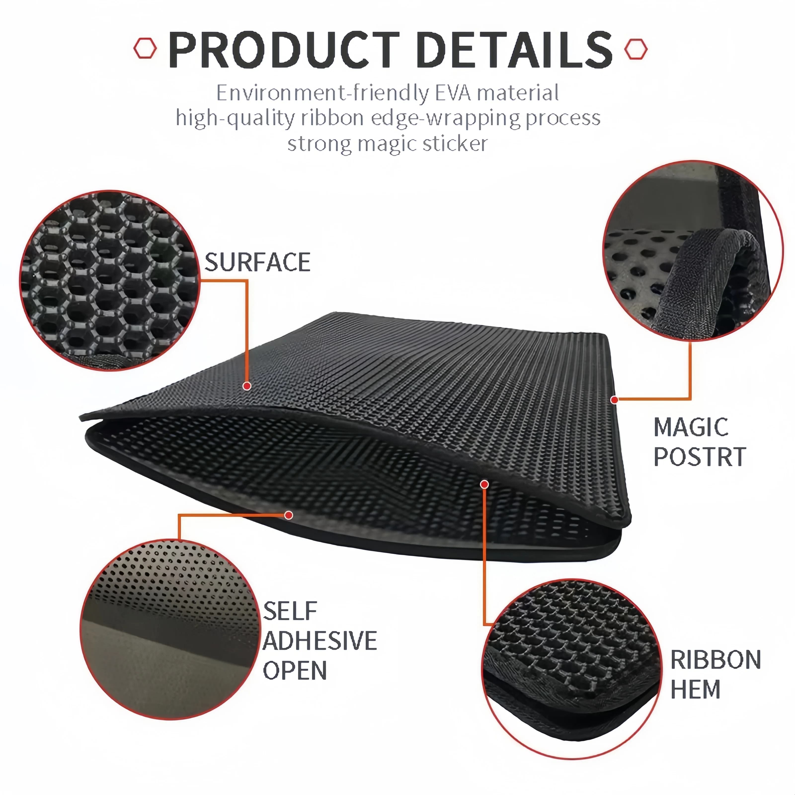 Polymère brûleur imperméable à double couche pour litière pour chat, grande taille, toilettes pour a
