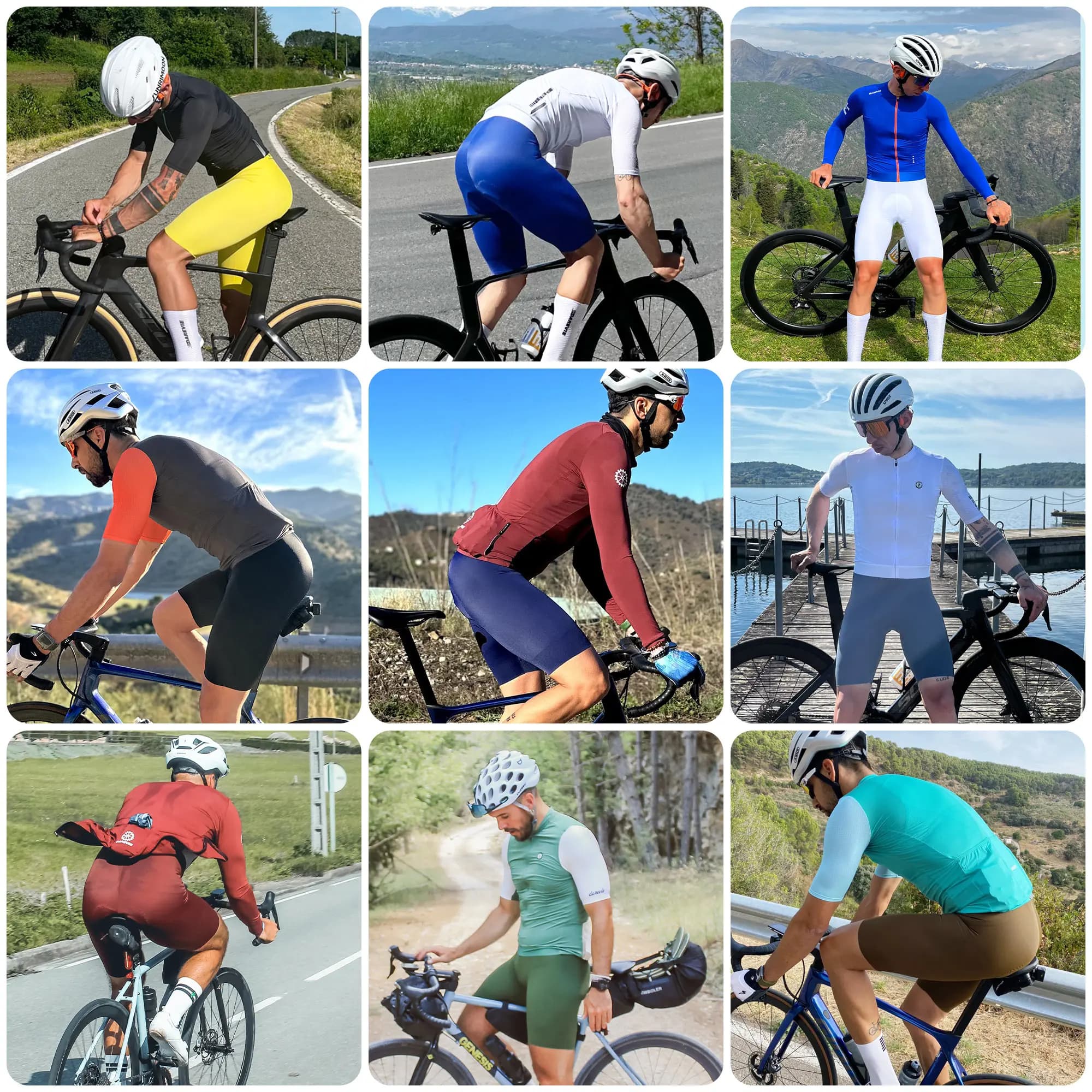 DAREVIE Short de cyclisme pour hommes et femmes, sans couture, niveau PRO 2.0, cuissard à bretelles 