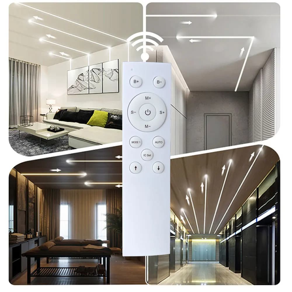 Contrôleur LED d'eau courante avec télécommande RF 12 touches pour bande lumineuse de Pixel de cours