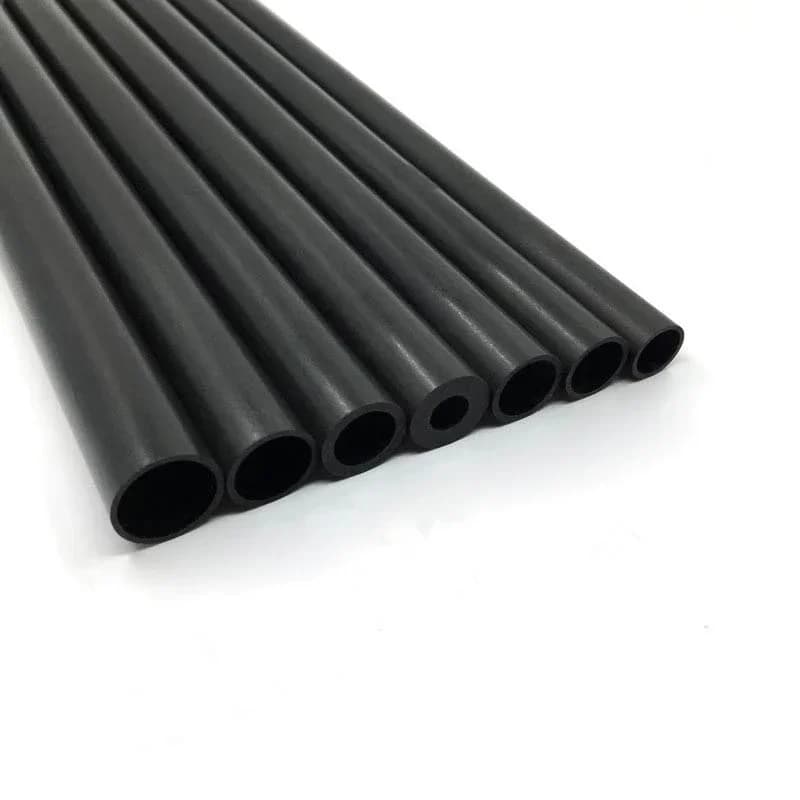 Tube creux en Fiber de carbone de 2 à 10mm/0.5 mètres, 4 pièces, haute qualité, 2mm/2.5mm/3mm/4mm/5m