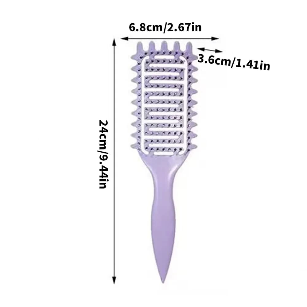 Peigne de Massage pour cheveux, brosse à cheveux en Nylon, brosse à cheveux bouclée démêlante pour S