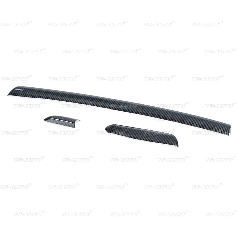Panneau de porte de Console centrale LHD de voiture, garniture en Fiber de carbone ABS pour Audi A3 