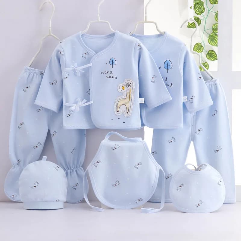 7 pièces printemps nouveau-né bébé trucs enfant en bas âge vêtements dessin animé mignon coton T-shi