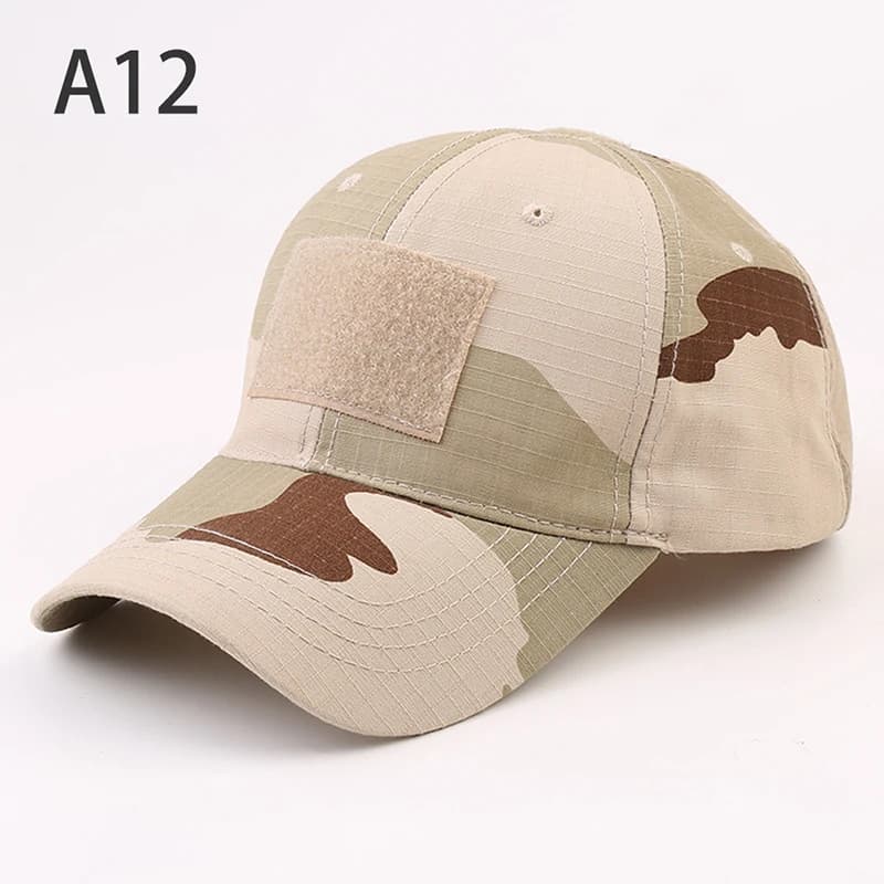 Casquette de baseball camouflage tactique réglable pour homme et femme, idéale pour le paintball, le