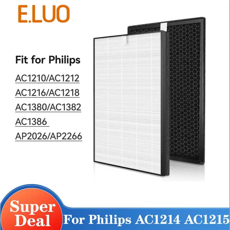 FY1410/30 FY1413/30 Filtre hepa réel à charbon actif pour purificateur d'air Philips AC1214 AC1215 A