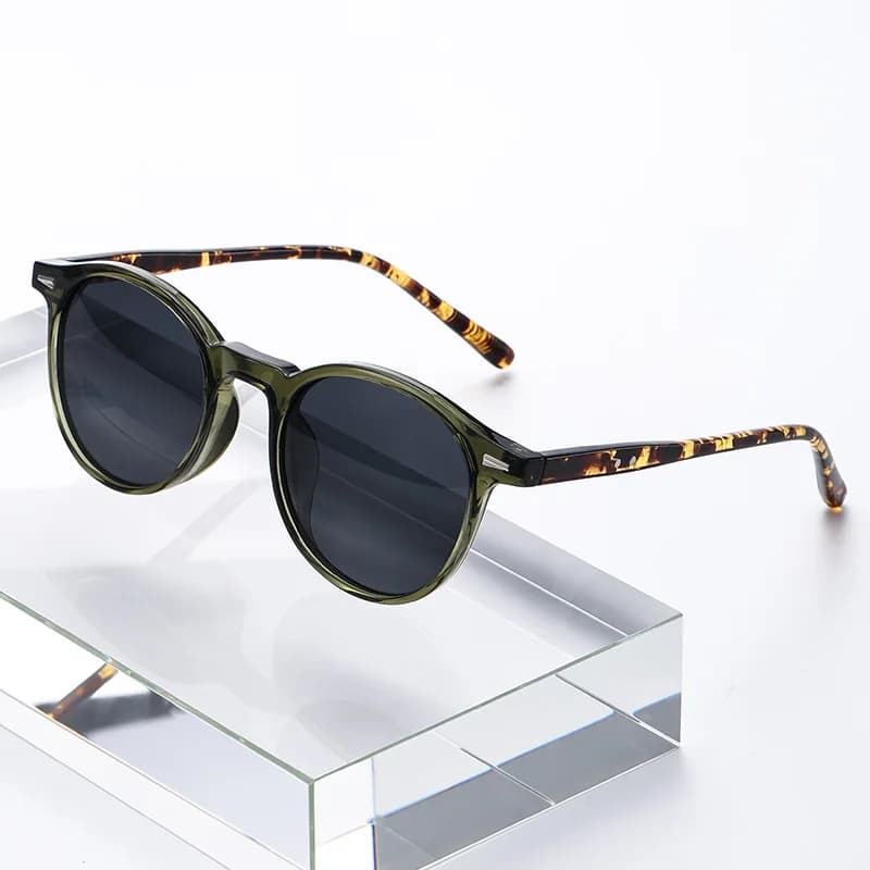 Lunettes de soleil rondes vintage pour femmes et hommes, lunettes de soleil circulaires, lunettes ov