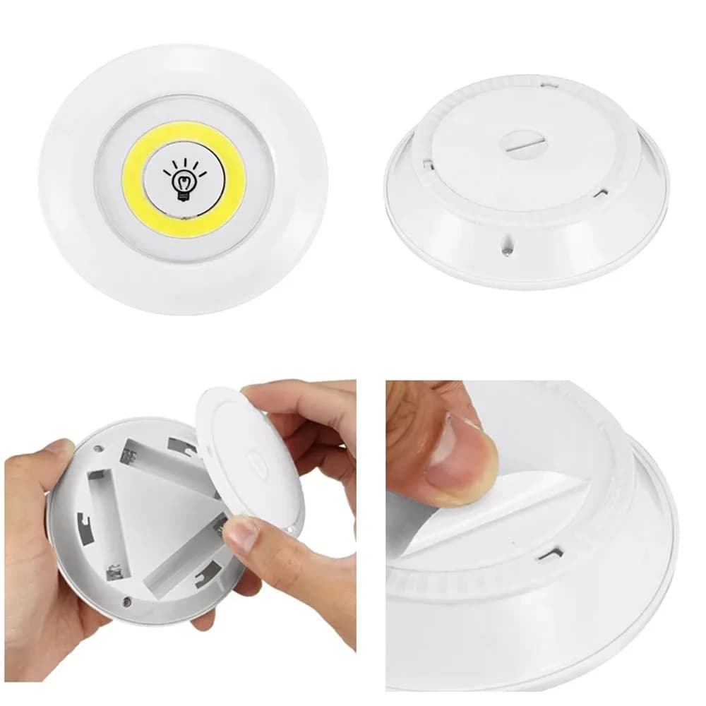 Super lumineux Cob sous armoire lumière LED 5W télécommande sans fil réglable garde-robe lampe de nu