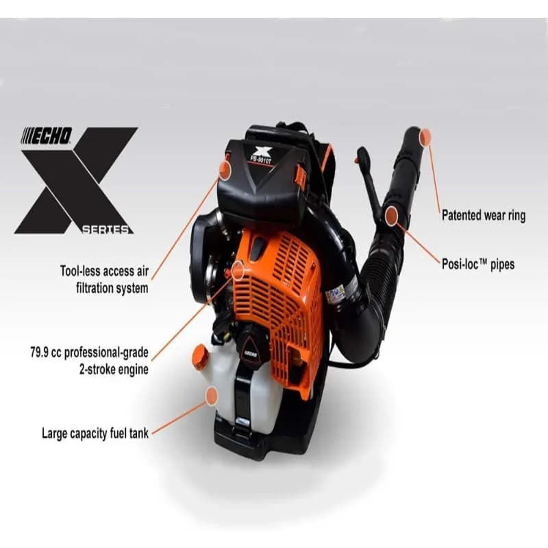 Souffleur à dos avec tube d'accélérateur, série Echo X, 79,9 cc