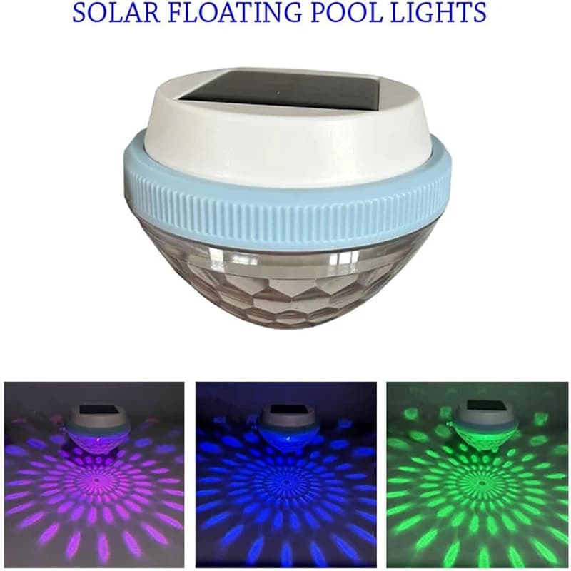 Éclairage solaire flottant pour piscine, lumière à 7 couleurs changeantes, étanche, lampes pour étan