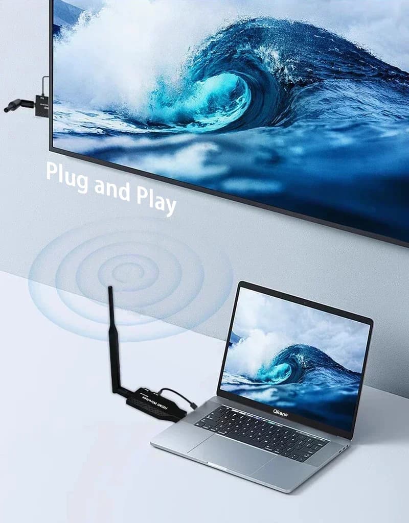 50m sans fil HDMI Extender vidéo émetteur récepteur 1 à 2 3 4 1x4 affichage pour TV Box caméra ordin