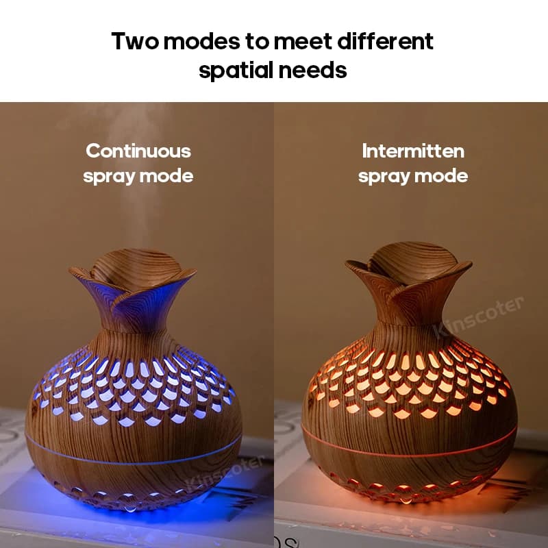 Humidificateur à Grain de bois 300ml, diffuseur d'arôme USB, atomiseur, humidificateur domestique, I