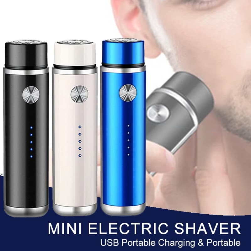 Mini rasoir électrique aste USB pour hommes, tondeuse à barbe professionnelle, rasoir portable pour 