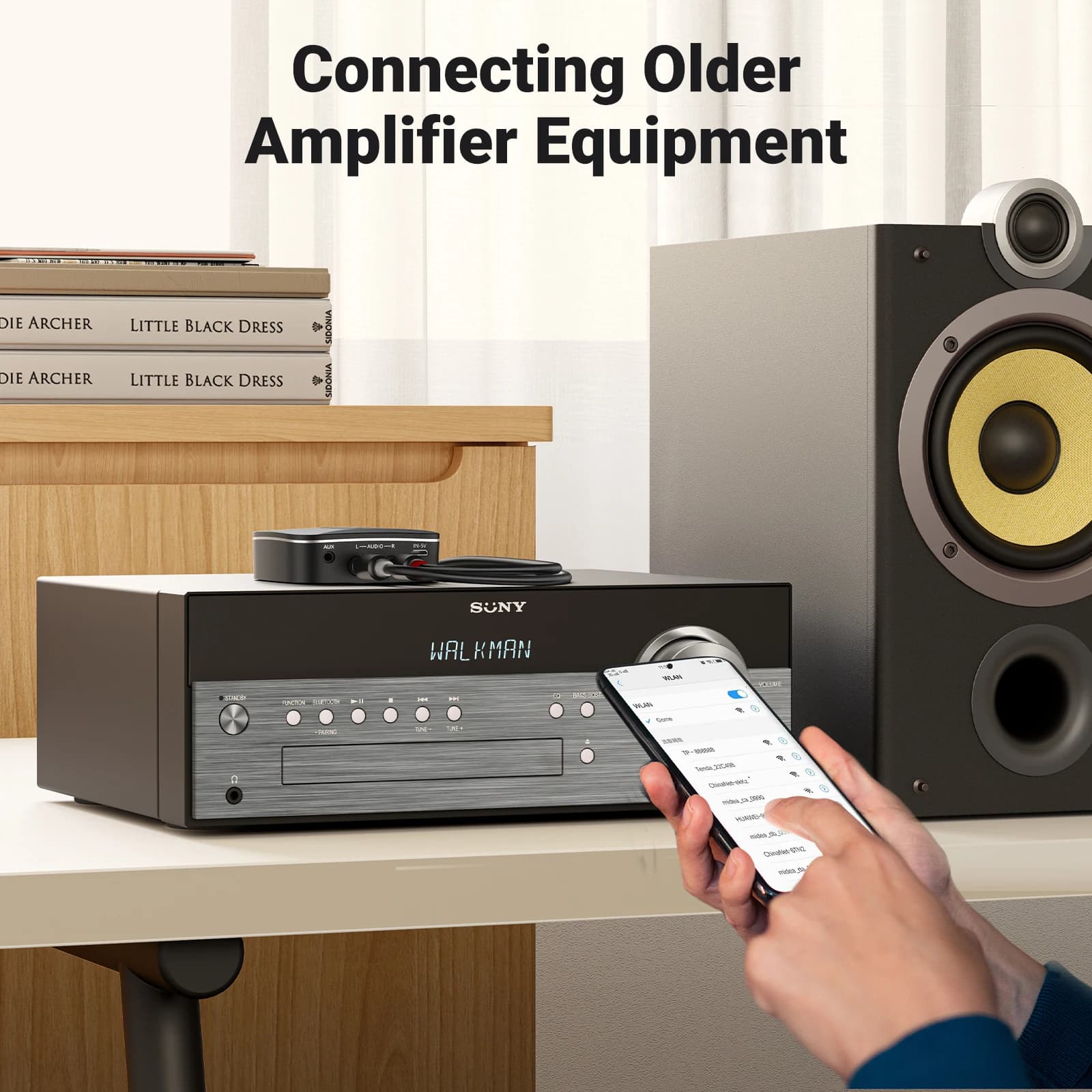 UGREEN-Adaptateur récepteur Bluetooth AUX RCA pour système stéréo domestique, HiFi, 3.5mm, adaptateu