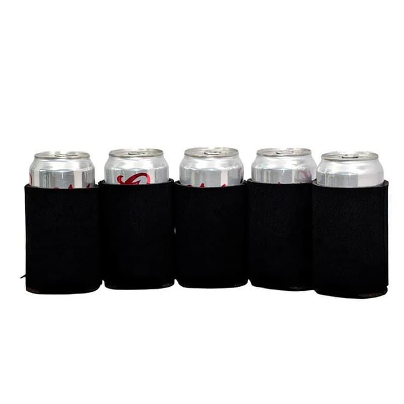 Lot de manchons isolants pour canettes de bière en néoprène, 10 pièces, couvercle rond, bouteille, t