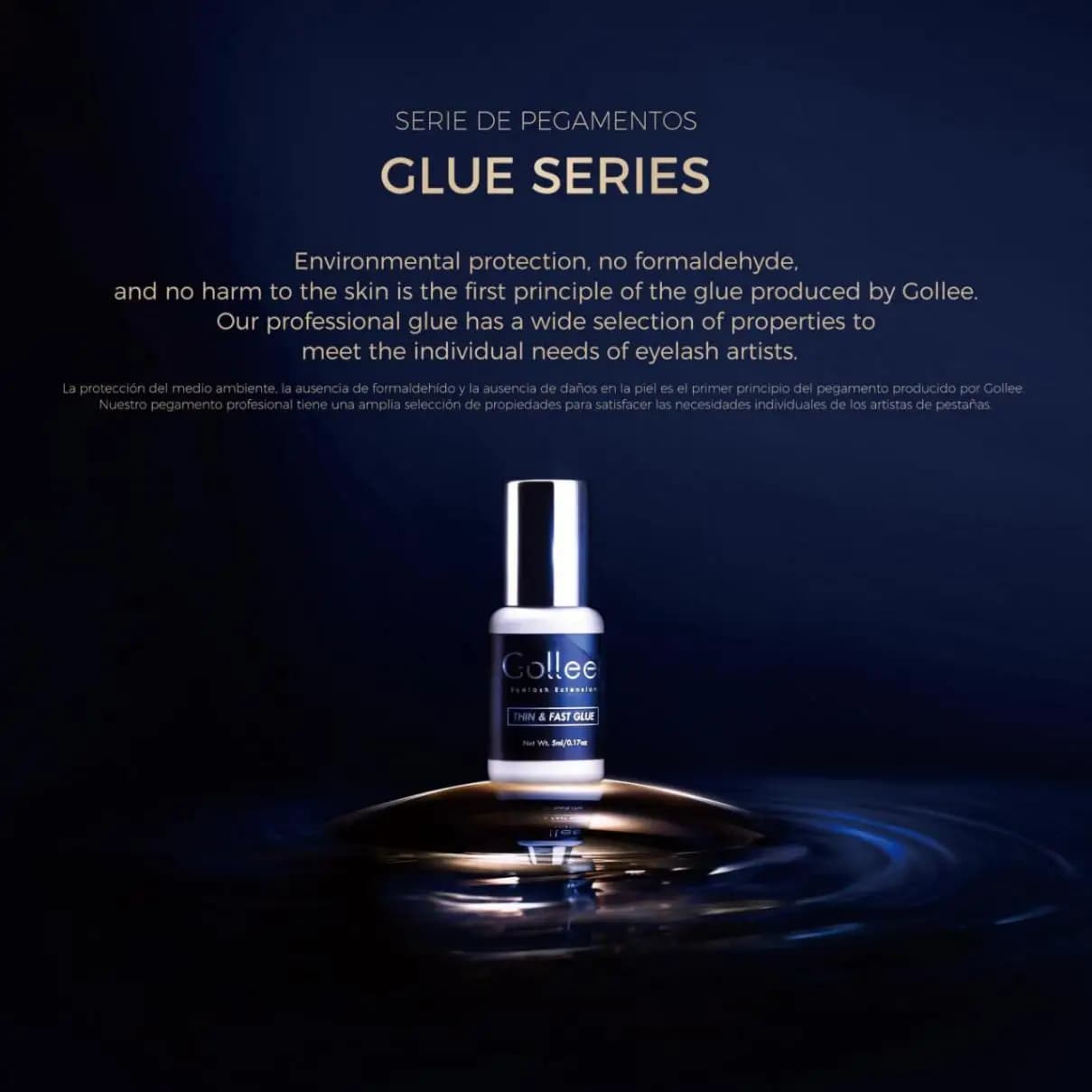 Gollee 5ml colle d'extension de cils 0.5 secondes séchage rapide colle d'extension de faux cils Goll
