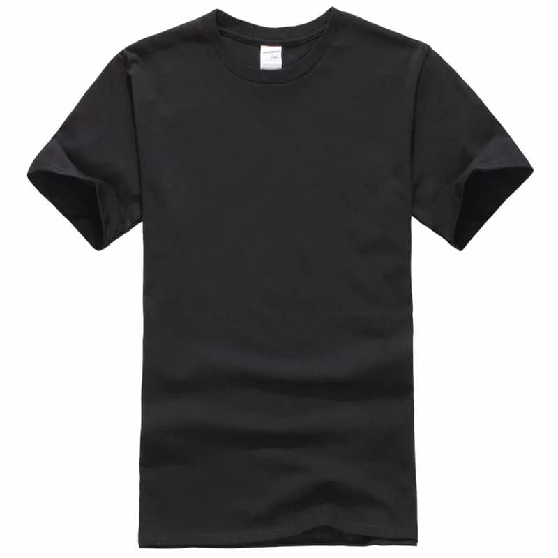 Été 100% coton T-Shirts hommes décontracté à manches courtes solide coton col rond doux T-Shirts bas