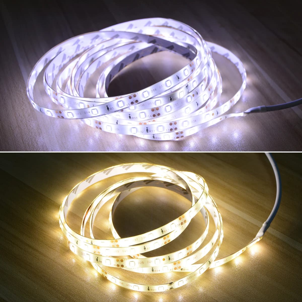 Bande Lumineuse LED avec Capteur de Mouvement PIR, 1-5m, 12V DC, Ruban à Diodes, Étanche, Marche/Arr