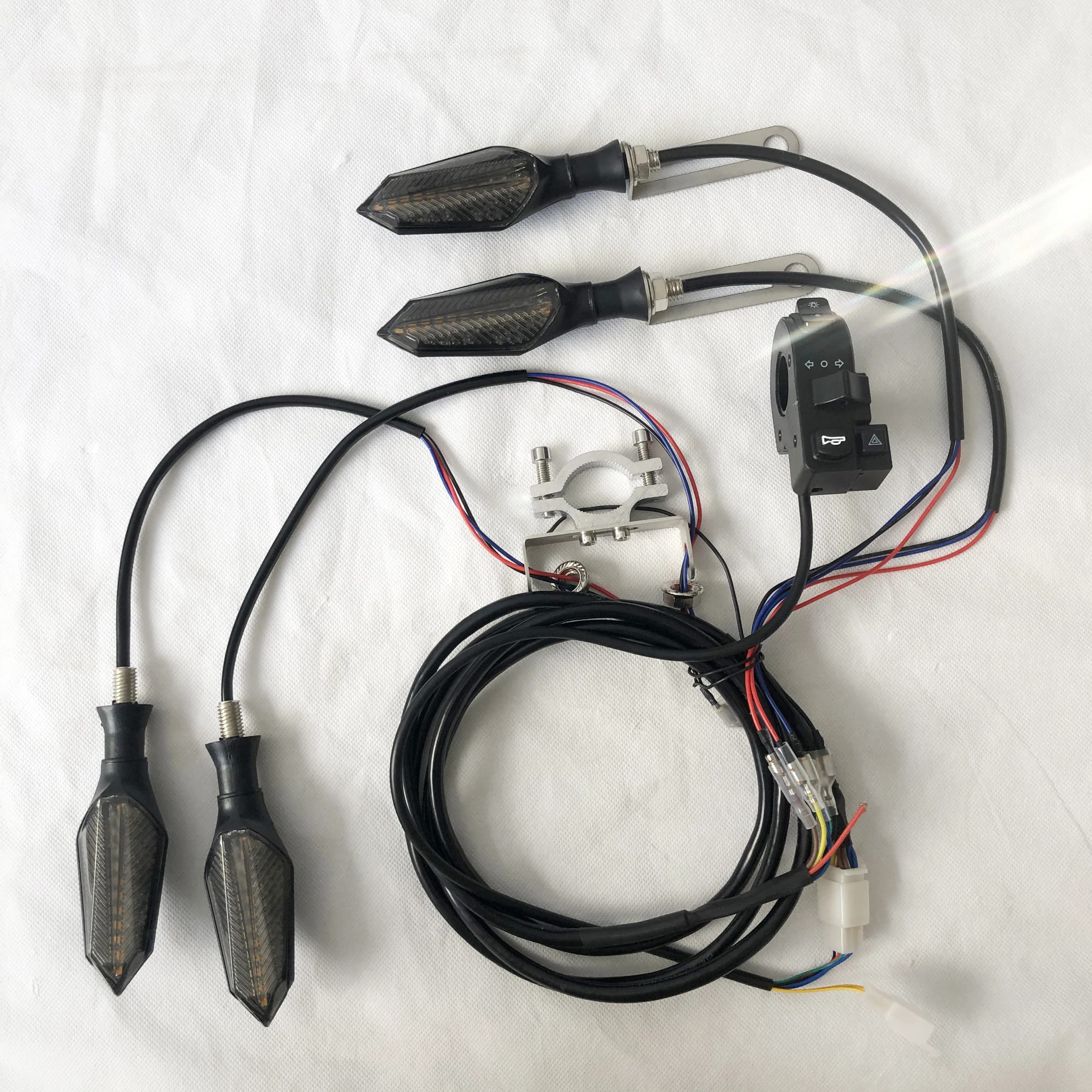 Clignotant LED 48v 60v pour vélo et Scooter électrique, clignotant étanche pour moto, clignotant pou