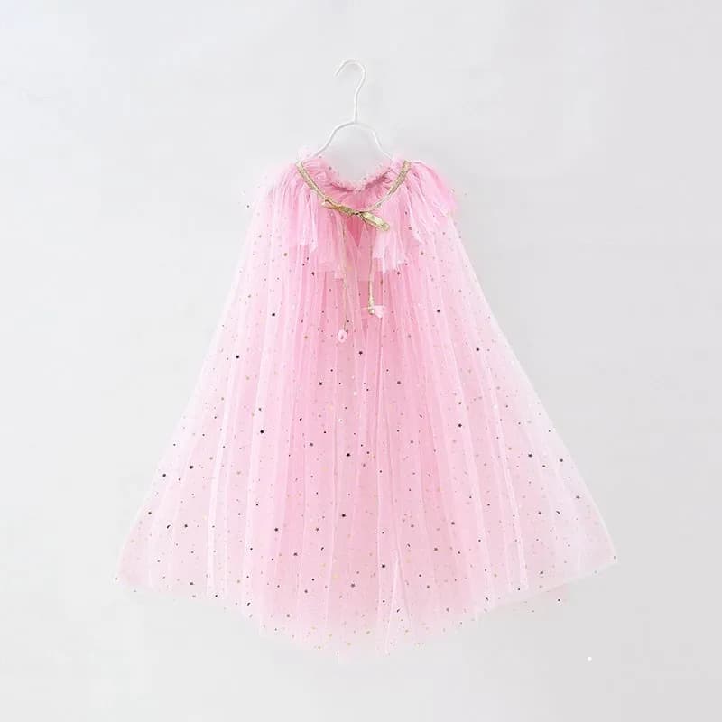 Cape d'été pour filles, accessoires de fête princesse, reine des neiges, Elsa, Anna, Costume raiponc