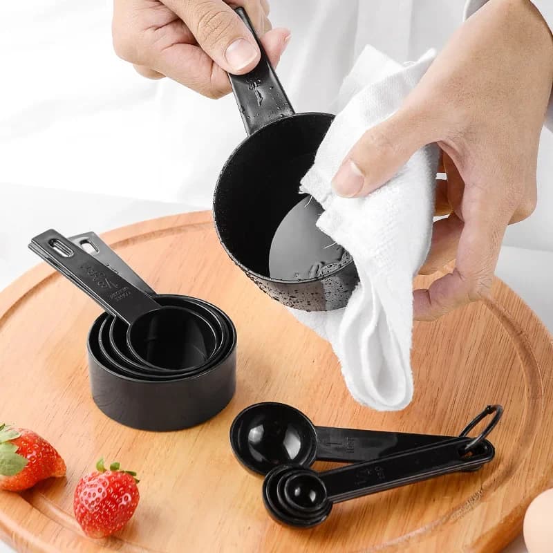 5/10 pièces outils de mesure cuillères à mesurer de cuisine cuillère à café cuillère à sucre gâteau 