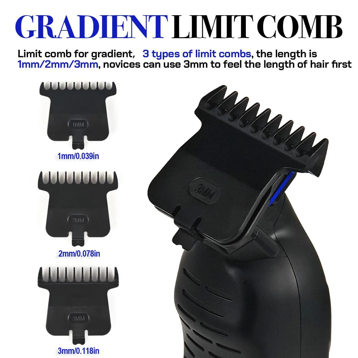 BRDCLIP 9615 tondeuse à cheveux professionnelle pour homme 9000 tr/min finition de barbier tondeuse 