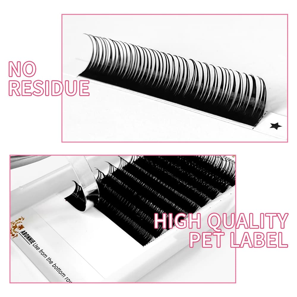 Abonnie 5D fleur humide cils Extensions cils individuels brun Volume doux 5D floraison fée faux faci