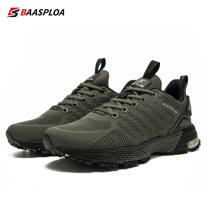 Baasploa-Chaussures de course professionnelles pour hommes, baskets d'entraînement respirantes, légè