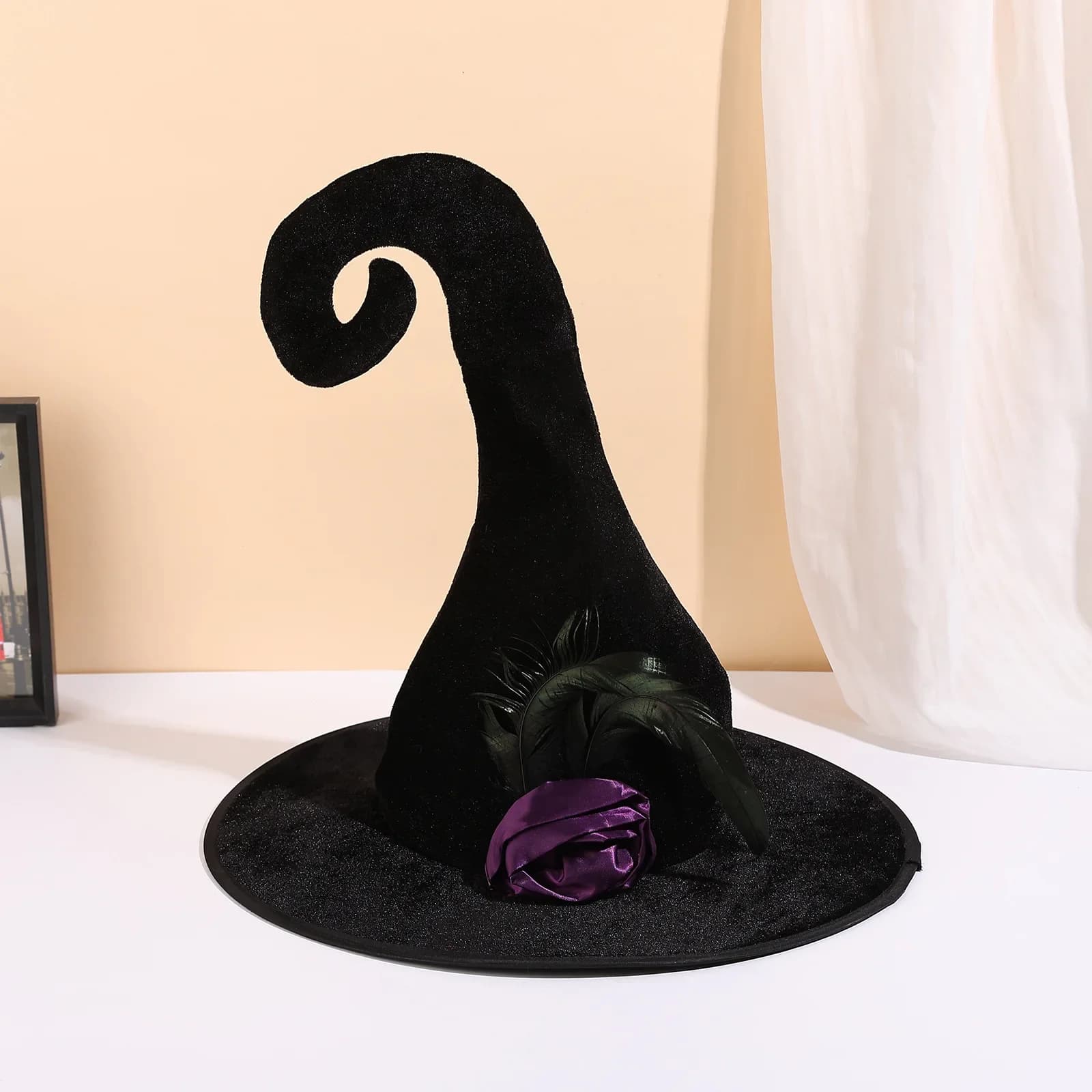 Chapeau de sorcière, Costume d'halloween, déguisement de Festival fantôme, Costume de Cosplay, acces