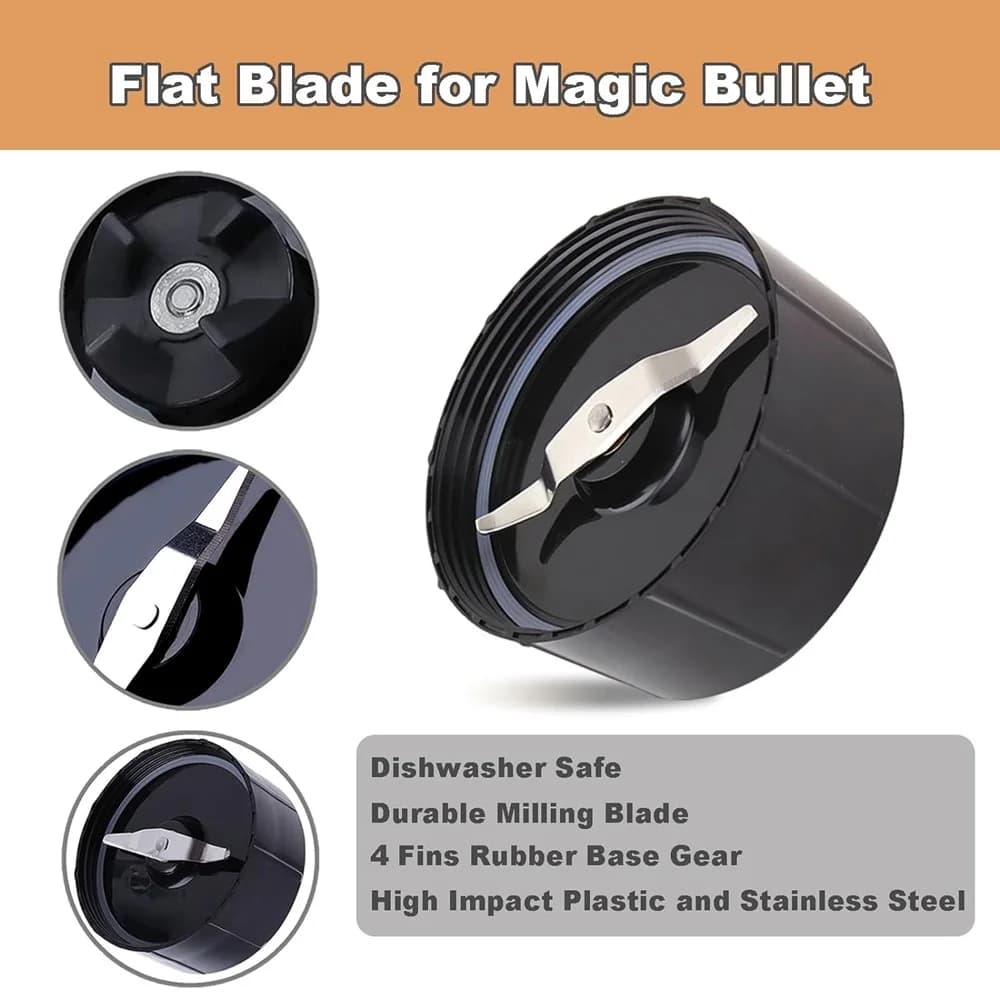 Lame plate de remplacement, Compatible avec le mélangeur Magic Bullet Original, presse-agrumes MB100