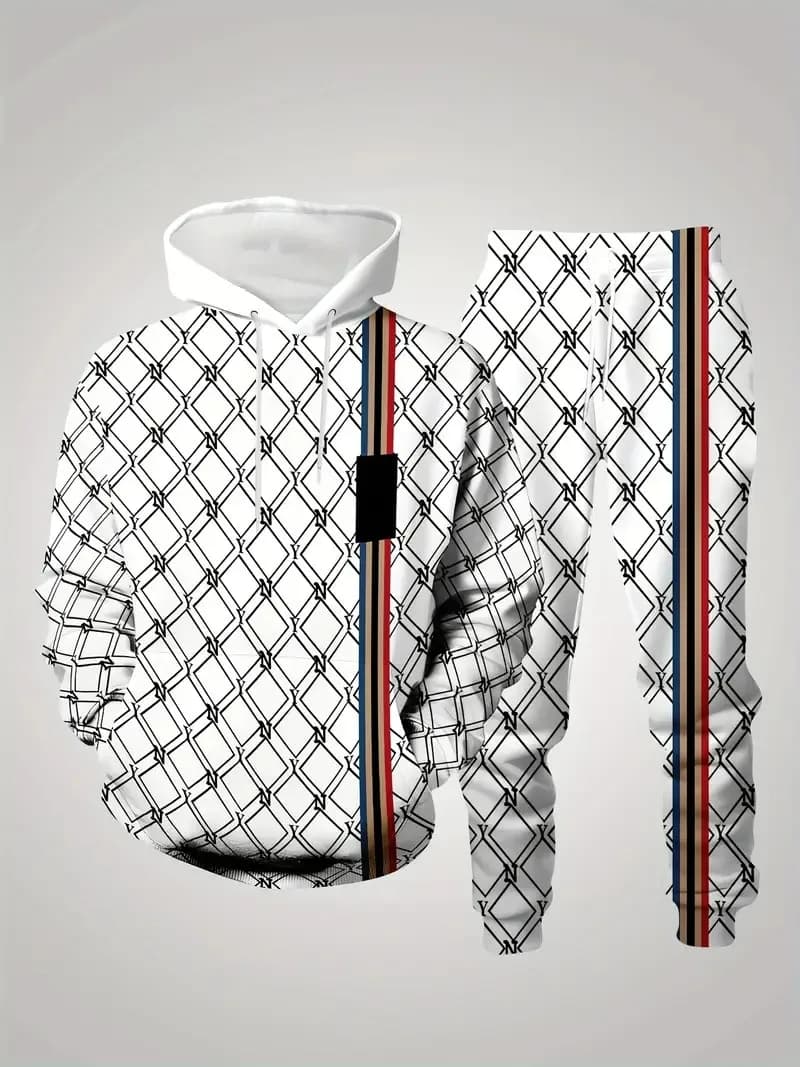 Le nouvel ensemble pour hommes pour le printemps et l'automne 2025 présente une impression de motifs