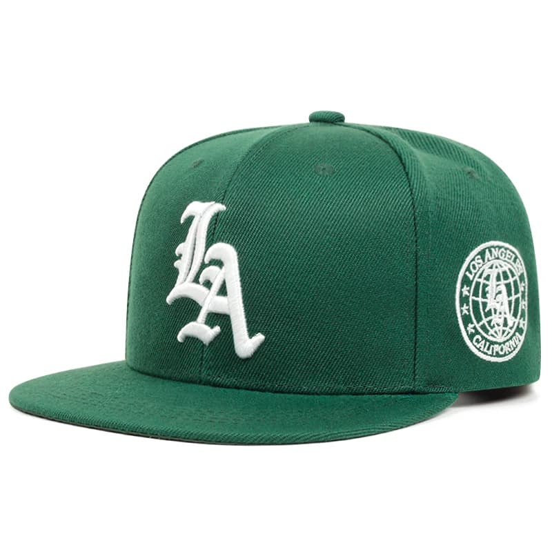 Chapeau de Baseball Simple en coton brodé avec lettres de la terre de Los Ange pour femmes et hommes