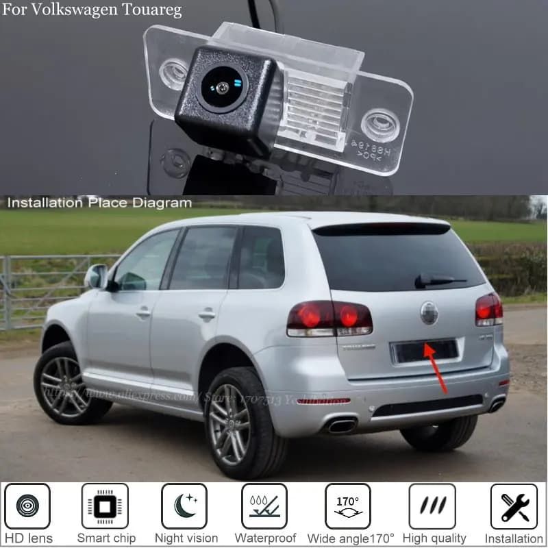 Caméra de recul pour voiture, pour VW Volkswagen Touareg 2002 2003 2004 2005 2006 2007 2008 2009 201
