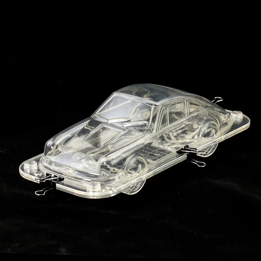 Moule 3D en Polycarbonate en forme de voiture, décoration de gâteau, chocolat, bonbons, savon, Mouss