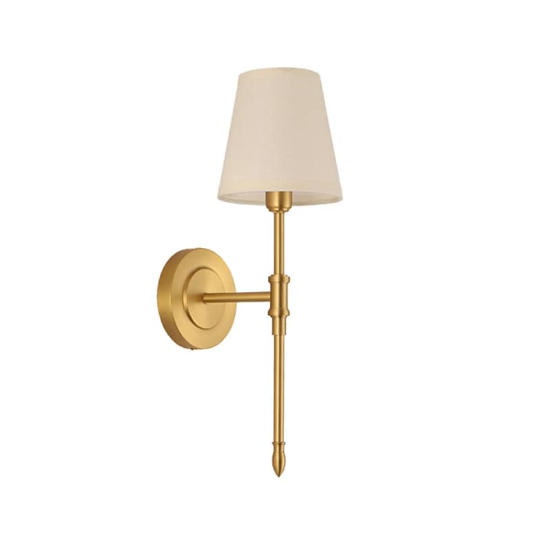 Lampe nordique en cuivre lampe murale rurale pour miroir décoratif chambre couloir escaliers appliqu