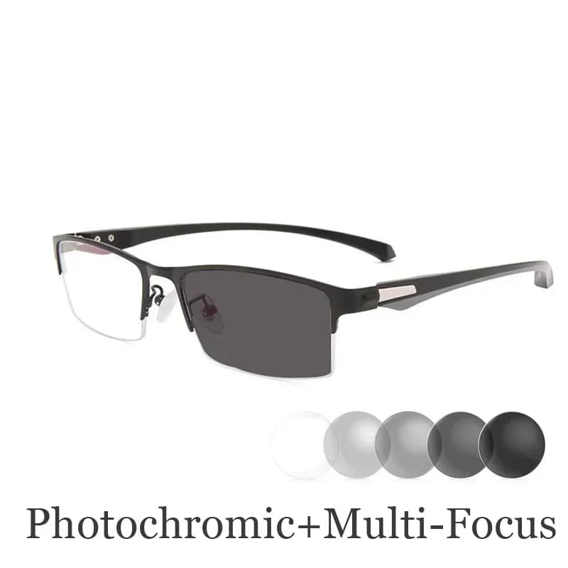Lunettes de lecture multifocales progressives d'affaires, lunettes de presbytie de près et de loin, 