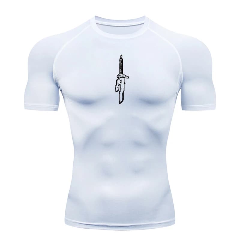 Chemises de Compression graphiques Anime pour hommes, t-shirts athlétiques à séchage rapide, hauts d