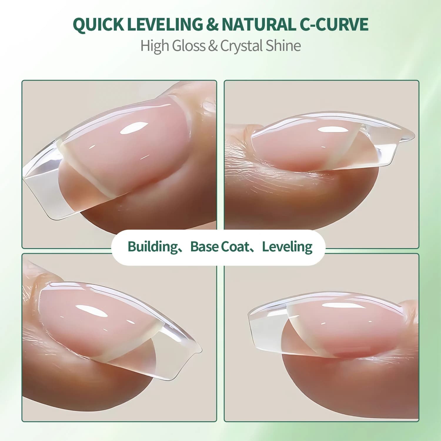 Nailpop constructeur Gel à ongles 4 couleurs couche de Base renforcement épaississement Extension st